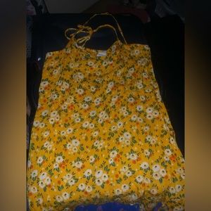 Yellow flower dress